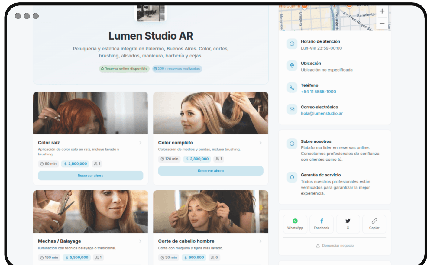 Sistema de Reservas Digitales Letbookly - Panel de control